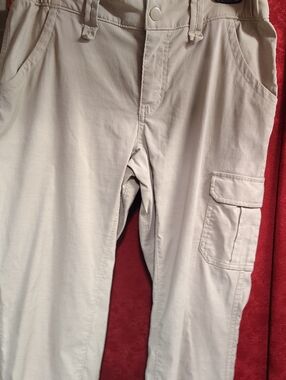 Duluth Trading Co Beige Cargo Pants with Utility Pocket